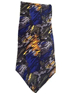 Cocktail Collection Scotch Under the Microscope Men's Multicolor Silk Tie Wide